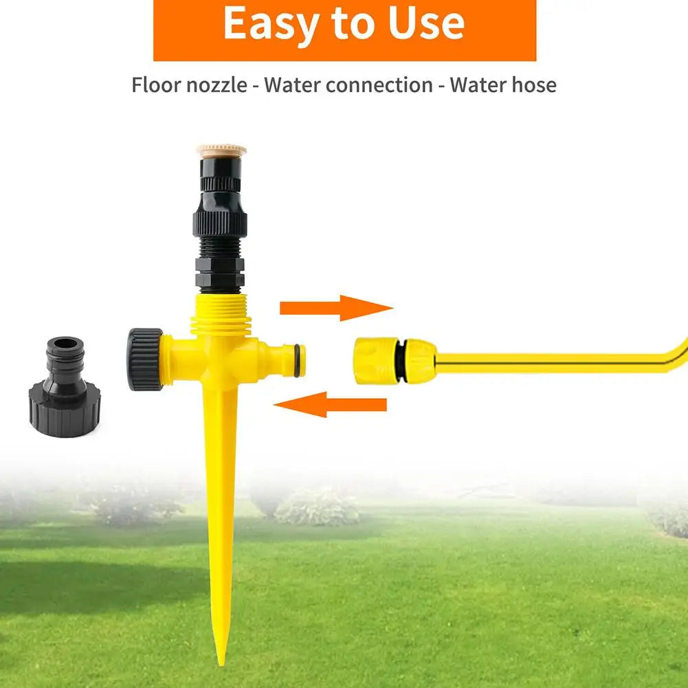 Garden Sprinkler 360° Rotation Irrigation Watering System Automatic Agriculture Lawn