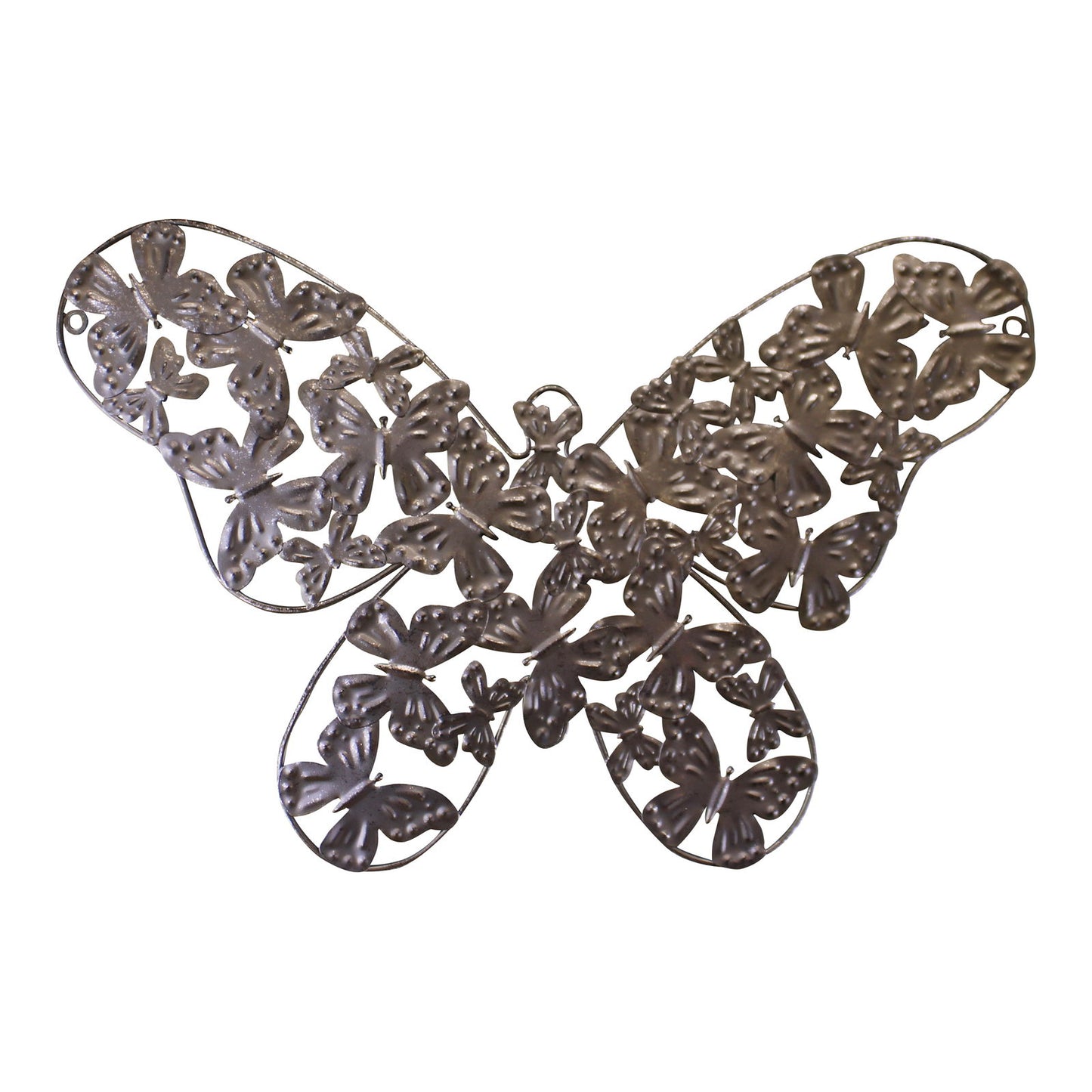 Small Silver Butterfly Wall Decor Metal Design for Home