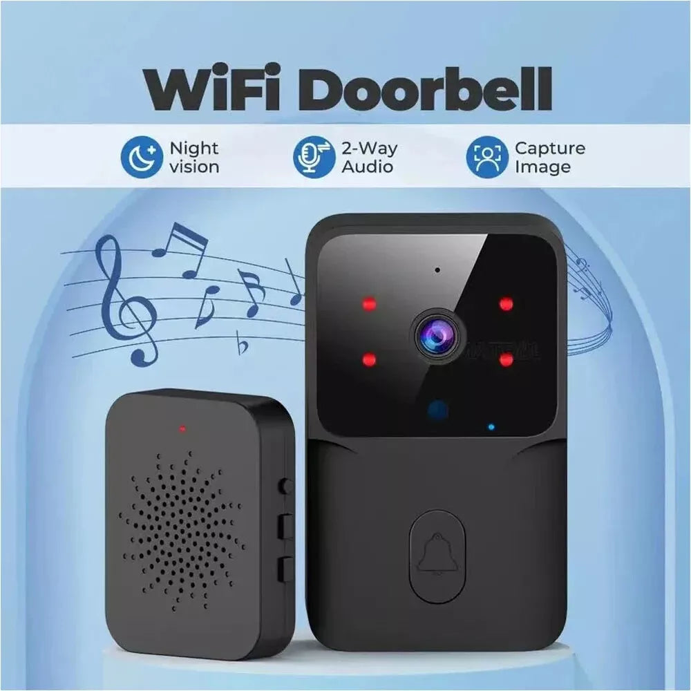 Smart Video Doorbell HD video Wireless Doorbell Advanced WiFi Security Camera UK